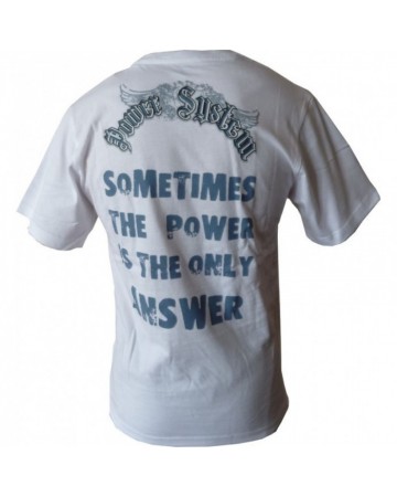 T-shirt "SPARTAN" (λευκό) POWER SYSTEM PS 5000W