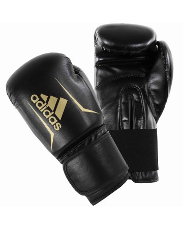 Γάντια προπόνησης πυγμαχίας μποξ ADIDAS "SPEED 50" (Μαύρο/Χρυσό) (ADISBG50)