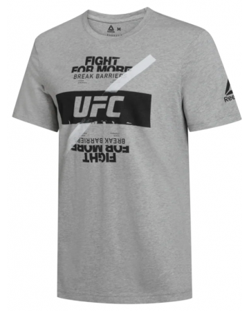 REEBOK Ανδρική Κοντομάνικη Μπλούζα T-SHIRT Reebok UFC Fg Logo DQ2006 GREY