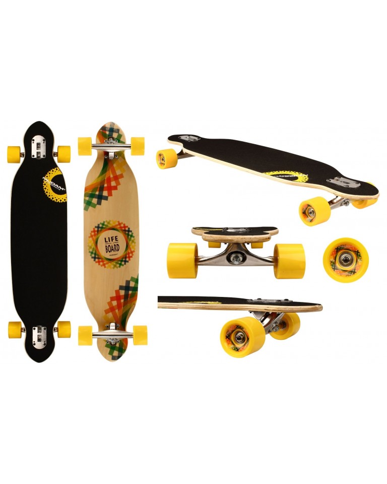 Skateboard Longboard Criss Cross (38") 52OT-GRB