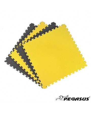 Δάπεδο προστασίας Puzzle EVA (Μαύρο/Κίτρινο) 2.0cm Β-4100-20