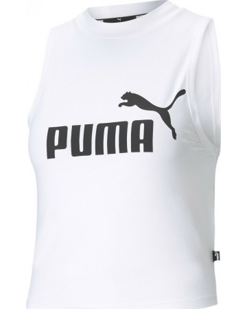 Puma Γυναικείο Αμάνικο μπλουζάκι PUMA ESS High Neck Tank 586885-02 White/black