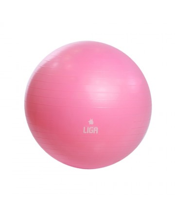 Μπάλα γυμναστικής 65cm (Gym Ball) (Ρόζ) Ligasport