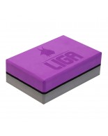 Τουβλάκι Yoga δίχρωμο (Two-color Yoga block) (γκρι/μωβ) LIGASPORT*