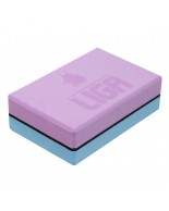 Τουβλάκι Yoga δίχρωμο (Two-color Yoga block) (γκρι/μωβ) LIGASPORT*