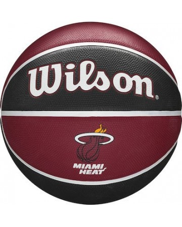 Μπάλα Μπάσκετ Wilson NBA Team Tribute BSKT Miami Heat WTB1300XBMIA (Size 7)