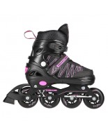 Αυξομειούμενα Πατίνια Rollers Nils Extreme In-Line Skates/Hockey Ice Skates 2 σε1 Μαύρο/Ρόζ NH11912 A  (Size 31-34)