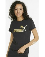 Γυναικείο T-shirt Puma ESS+ Metallic Logo Tee 848303 01