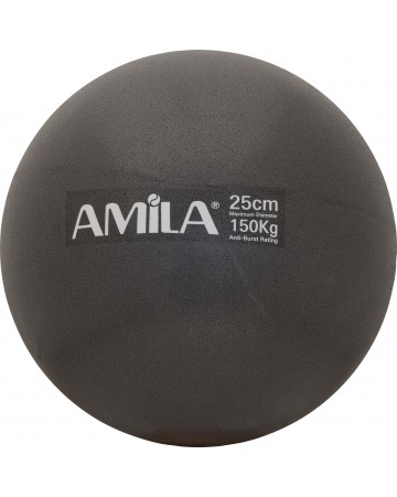Μπάλα Γυμναστικής Amila Pilates Ball 25cm Μαύρη Bulk