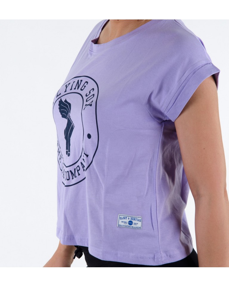 Γυναικεία Αμάνικη Μπλούζα GSA Glory & Heritage 100% Cotton 88 2614 Purple