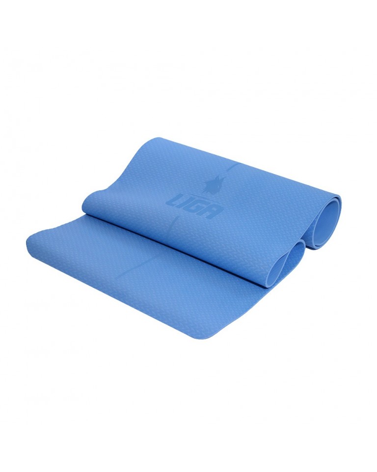 Στρώμα yoga TPE yoga mat (original) 185εκ.*68εκ.*0,6εκ (Γαλάζιο) LIGASPORT*