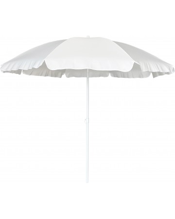 Ομπρέλα Παραλίας 2m 180gsm 8 Ακτίνες 4mm Λευκή Escape 12045