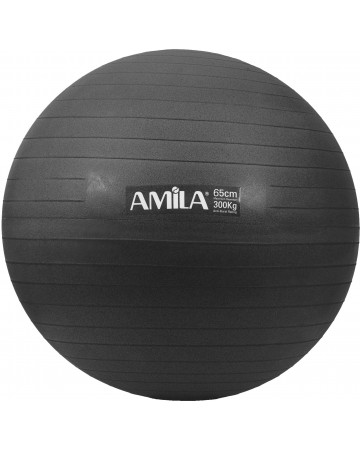 Μπάλα γυμναστικής, Φ65cm, AMILA GYMBALL 65cm Black 95845