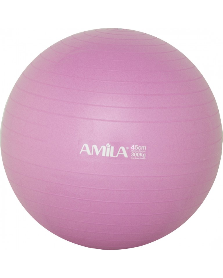 Μπάλα Γυμναστικής AMILA GYMBALL 45cm Ρόζ Bulk 48086