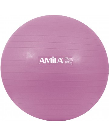 Μπάλα γυμναστικής Amila Gymball 55cm Ροζ Bulk 48438