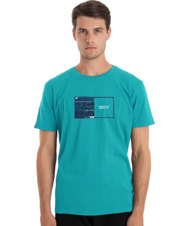 Ανδρικό T-Shirt Magnetic North Men's Urban Athletics T-Shirt (Aqua) 22009