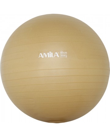 Μπάλα Γυμναστικής AMILA GYMBALL 65cm Χρυσή Bulk 48413