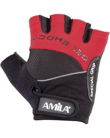 Γάντια Άρσης Βαρών AMILA Amara Lycra Μαύρο/Κόκκινο M 8330102