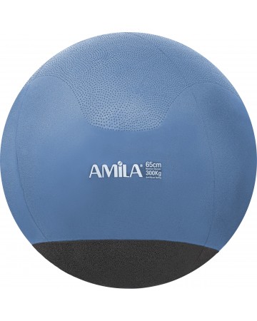 Μπάλα Γυμναστικής Amila Gymball 65cm Μπλε με Βάρος στην Βάση 48445
