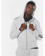 Ανδρική Ζακέτα με Κουκούλα Body Action Men Full Zip Function Hoodie 073220-03A  L.Grey