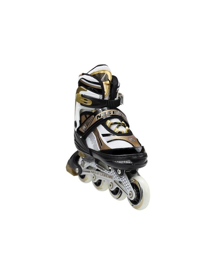 Αυξομειούμενα Πατίνια Roller NA 9080 Μαύρο/Πράσινο IN-LINE SKATES NILS EXTREME