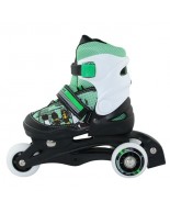 Αυξομειούμενα Roller NJ9128 2 ΣΕ 1 Πράσινο IN-LINE SKATES/HOCKEY ICE SKATES