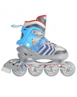 Αυξομειούμενα Roller NH18192 A 4σε1 Γκρι/Μπλε IN-LINE SKATES/HOCKEY ICE SKATES