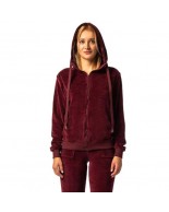 Γυναικεία Ζακέτα με Κουκούλα Be Nation Velour Full Zip Hood Bordeaux 07102206 5C