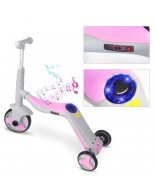 G&C SCOOTER FUN HD 868 3 σε 1 Πολυμορφικό Γκρι/Ροζ