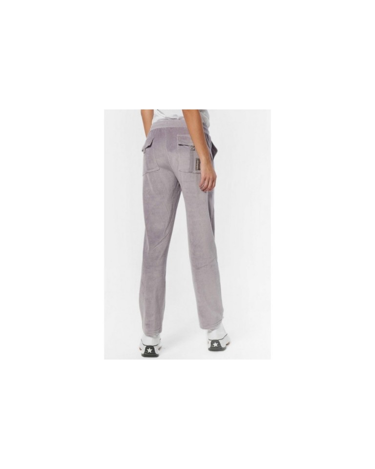 Γυναικείο Παντελόνι Φόρμας Body Action Women Basic Velour Pants 021231-03A L.Grey