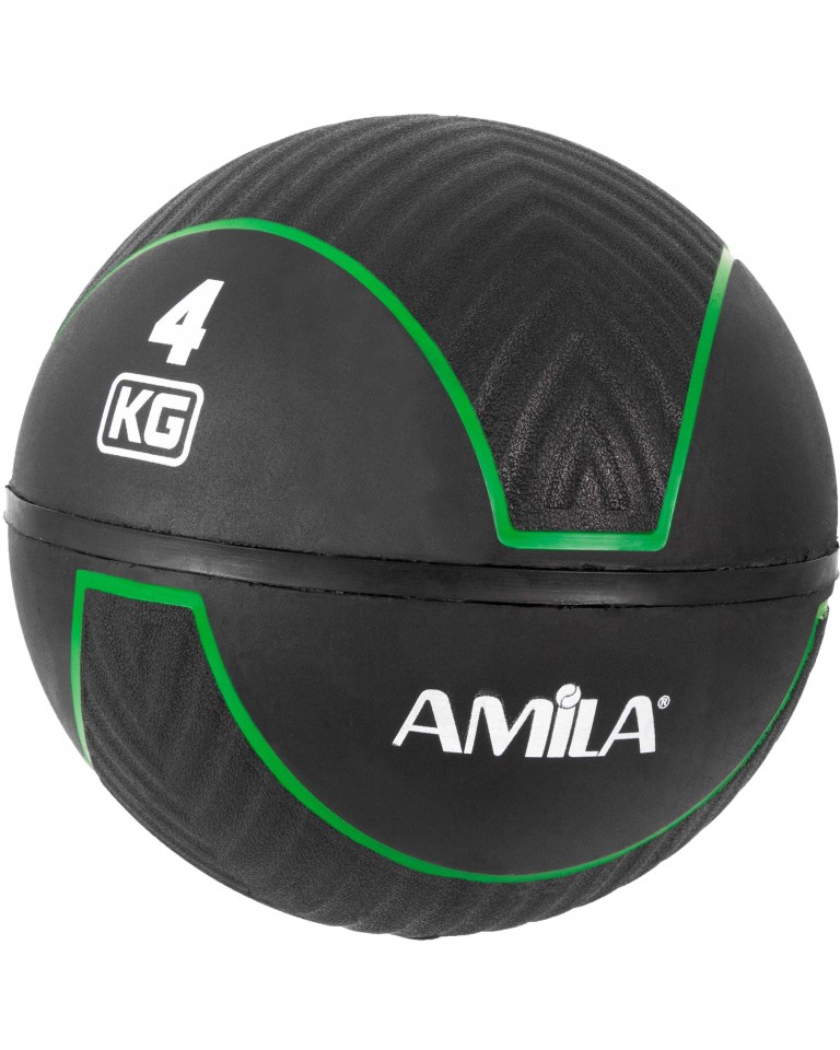 Medicine Ball HQ Rubber 4Kg Amila 90708