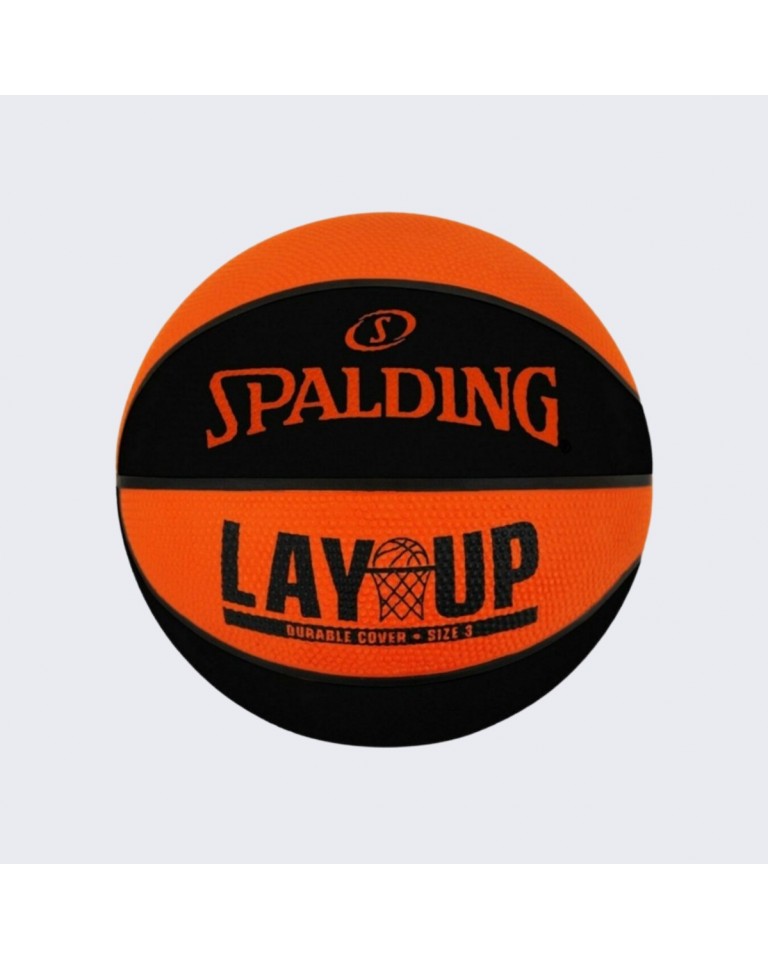 Παιδική μπάλα μπάσκετ προπαίδων Spalding Lay Up Or/Black Sz3 84 366Z1