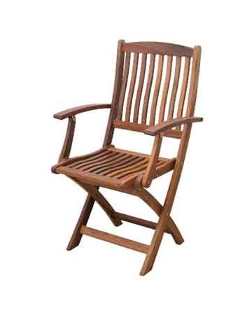 Καρέκλα Πτυσσόμενη με Μπράτσα Acacia (W52xD56xH45/93cm)
