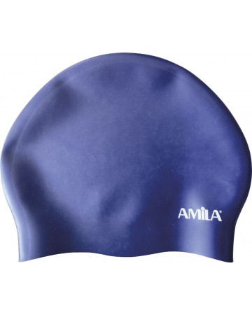 Σκουφάκι Κολύμβησης AMILA Long Hair HQ Μπλε 47026