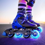 Αυξομειούμενα Inline/Roller Skates Yvolution Neon Combo 2 σε 1, Mπλε