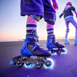 Αυξομειούμενα Inline/Roller Skates Yvolution Neon Combo 2 σε 1, Mπλε