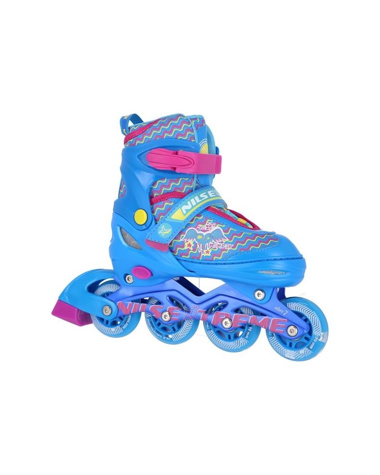 Αυξομειούμενα Πατίνια Roller NF 4413 ΣΕΤ 3 ΣΕ 1 INLINE SKATES NILS EXTREME ΜΠΛΕ - LARGE(38-41