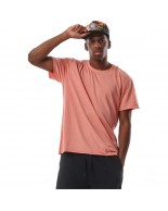 Ανδρικό T-Shirt Body Action Men's Natural Dye Raw Cut T-Shirt 053324-10A L.Orange