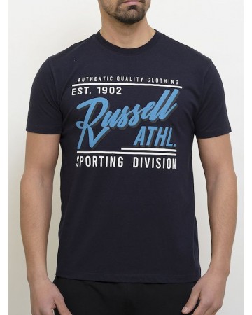 Ανδρικό T-Shirt Russell Athletic RASD-S/S Crewneck Tee Shirt A3-014-1-190 Navy