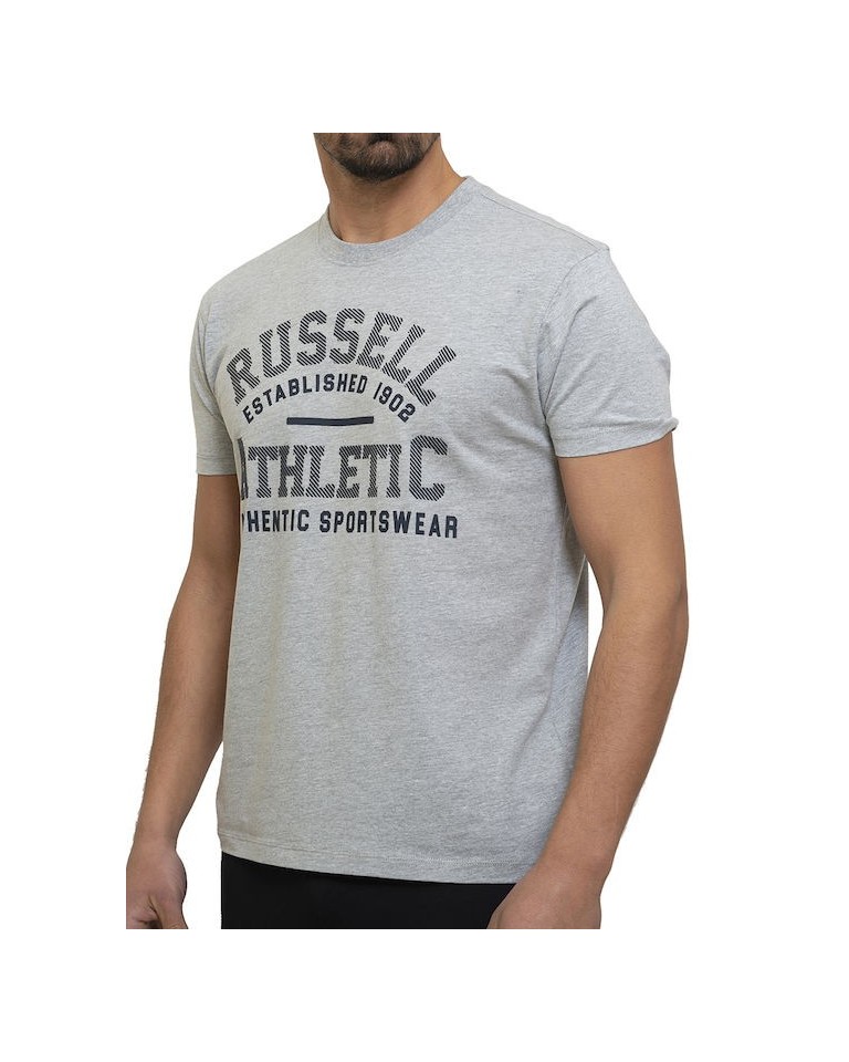 Ανδρικό T-Shirt Russell Athletic S/S Crewneck Tee Shirt A3-040-1-091VK New Grey Marl