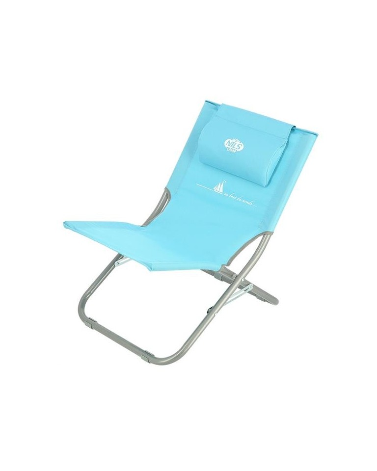 Καρέκλα Παραλίας NC3136 Μπλε με Μαξιλάρι Nils Camp