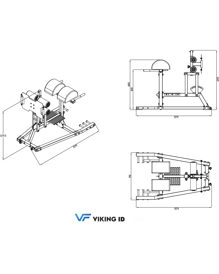 Viking RC-4 Πάγκος Ραχιαίων GHD