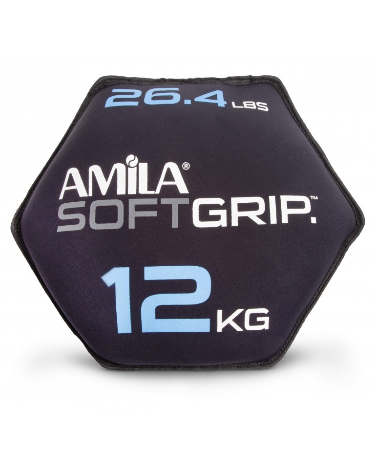 Δίσκος Βαρίδιο Soft Grip 12Kg Amila 90756