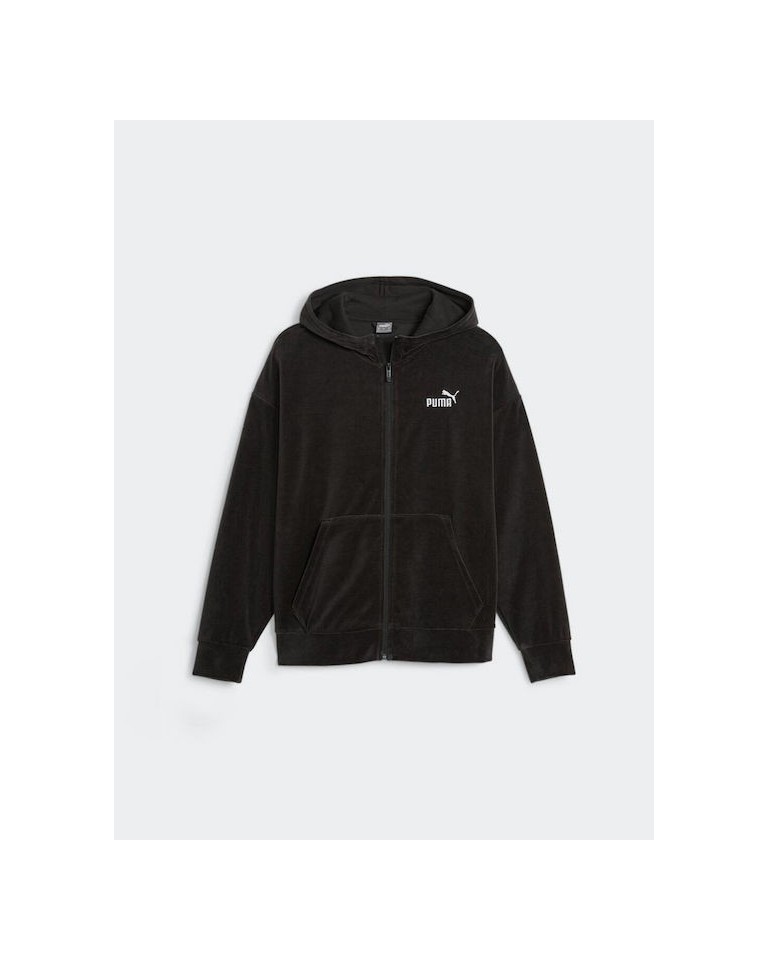 Γυναικεία Ζακέτα Με Κουκούλα Puma ESS Elevated Velour FZ Hoodie 675990-01