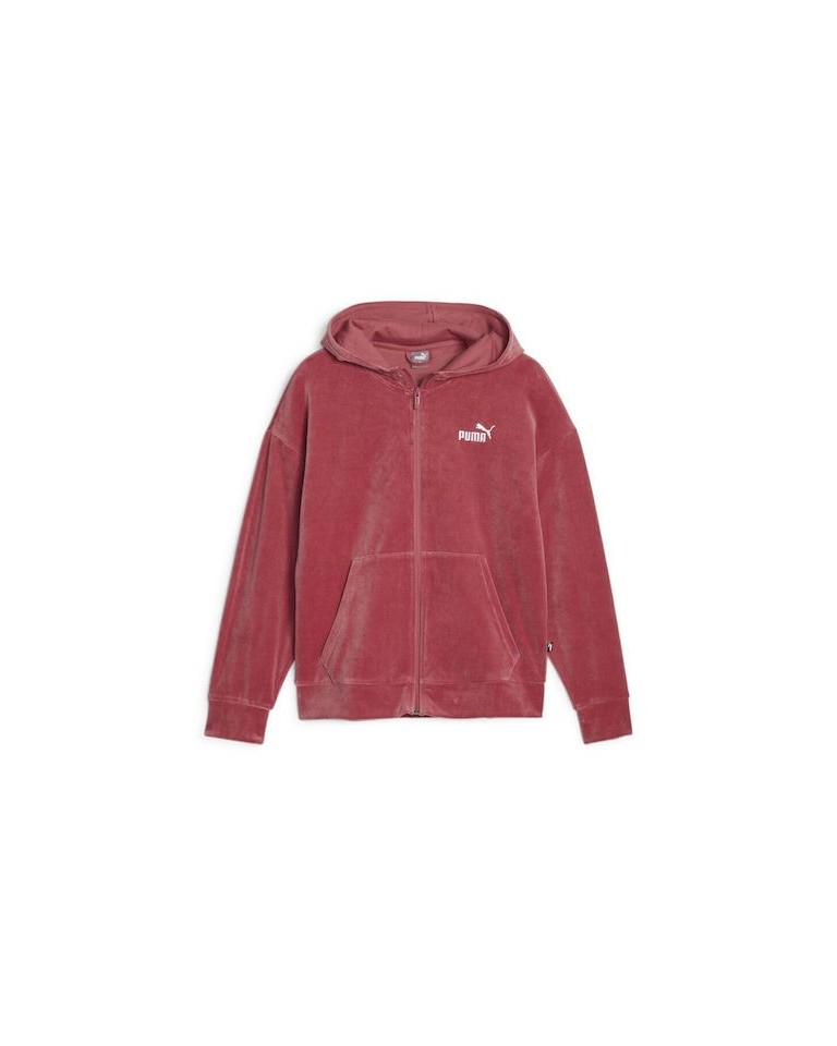 Γυναικεία Ζακέτα Με Κουκούλα Puma ESS Elevated Velour FZ Hoodie 675990-21