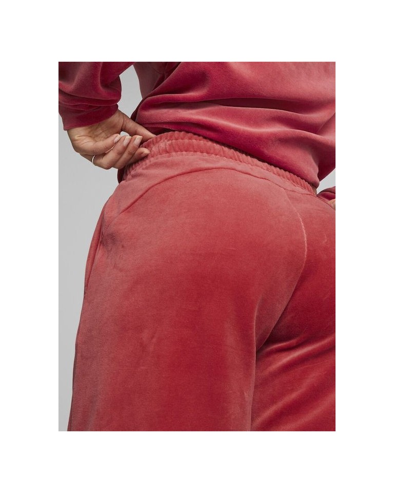 Γυναικείο Παντελόνι Φόρμας Puma ESS Elevated Velour Straight Pants 675993-21