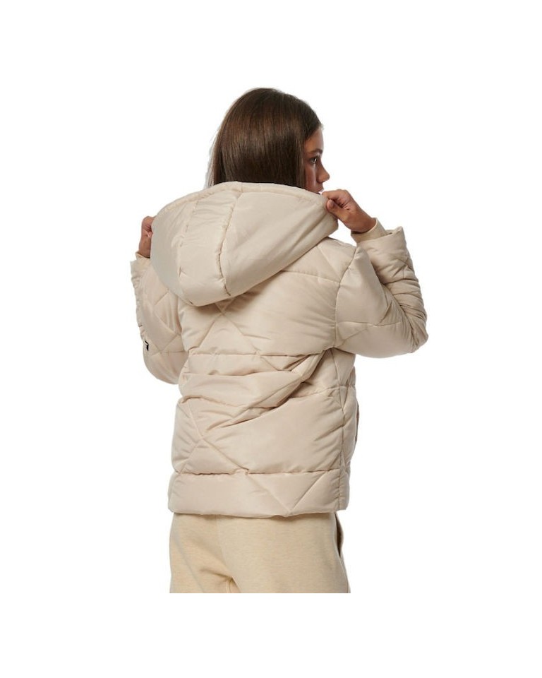 Γυναικεία Ζακέτα Body Action Women's Quilted Puffer Jacket 071331 01 (Beige)