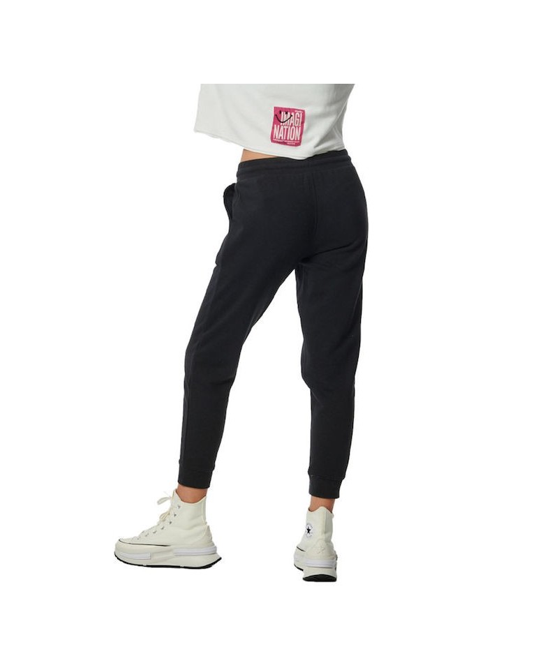 Γυναικείο Παντελόνι Φόρμας Body Action Women's Fleece Skinny Joggers 021334-01 (Black)