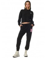 Γυναικείο Παντελόνι Φόρμας Body Action Women's 7/8 High Rise Yoga Joggers 021337-01 (Black)