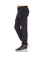 Ανδρικό Παντελόνι Φόρμας Be Nation Cargo Pants Elastic Hem Black 01 02302308